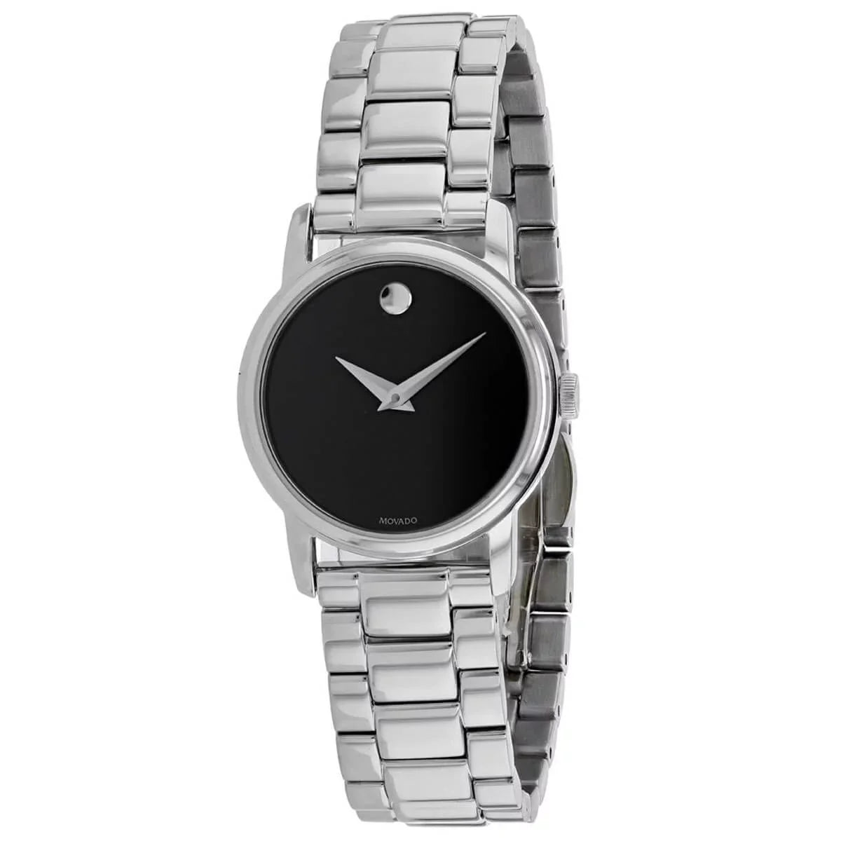 Stylish Movado Classic Museum Quartz Black Dial Ladies Watch 2100017