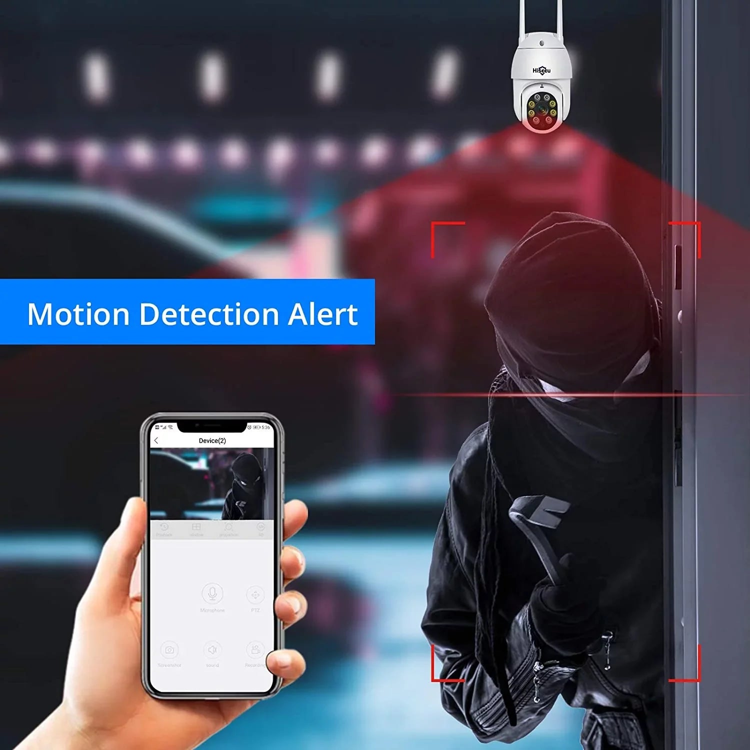 Stylish Hiseeu 5MP Security Camera System with 1TB Hard Drive, Outdoor Security Camera Wireless Wifi with Two-Way Audio,Human Detection, Home Security Cameras System
