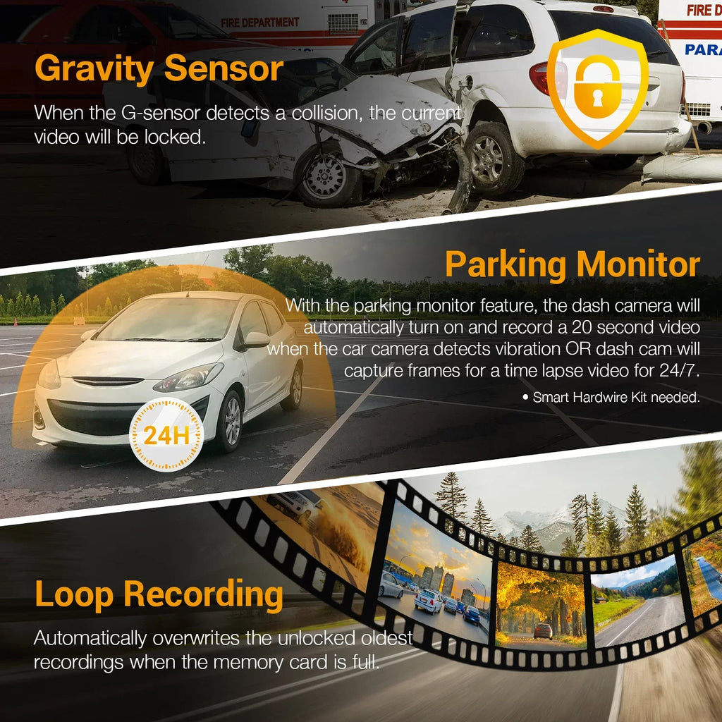 Rexing V1GW-4K Ultra HD Car Dash Cam w/Wi-Fi and GPS - Exclusive Design