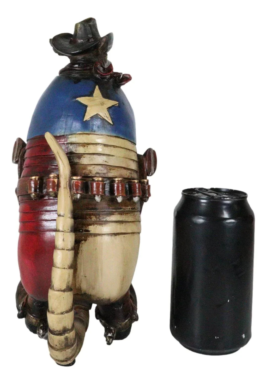 Stylish Western Rustic Texas Sherriff Cowboy Texan Armadillo Big Guns And Boots Figurine