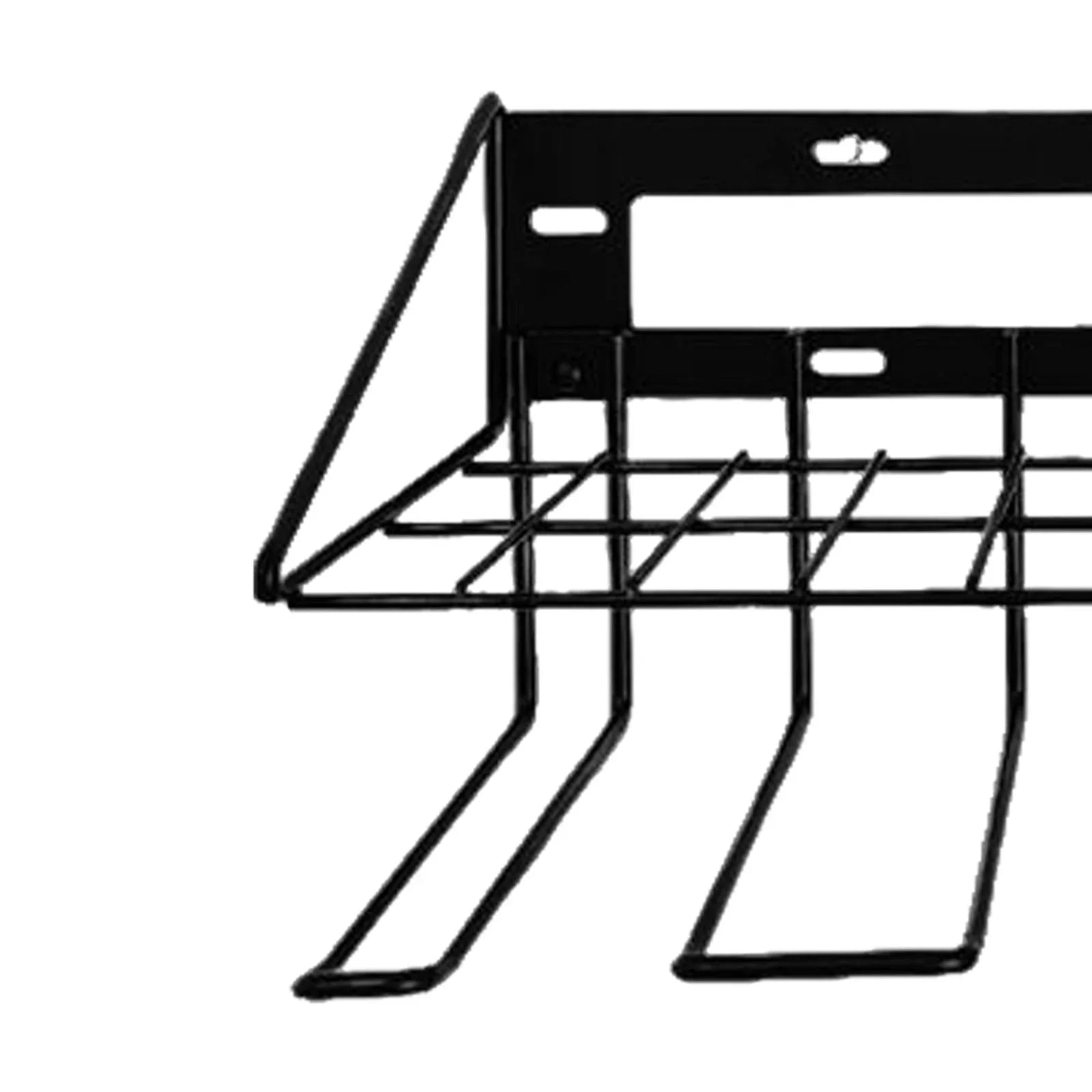 Floating Tool Wire Shelf Wall Mount Utility Storage Rack Easily Assemble Accessories Heavy Duty Metal Two Tier Design for Easy Access