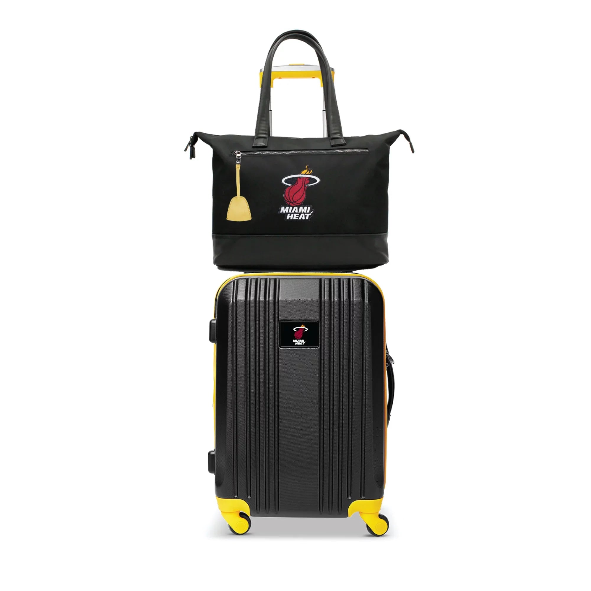 Stylish MOJO Miami Heat Premium Laptop Tote Bag and Luggage Set