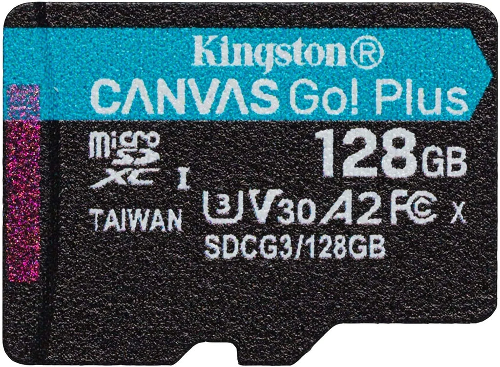 Kingston 128GB Canvas Go Plus ro SDXC Works with Rexing Dash Camera V1, V1-4K, V5, V1GW (SDCG3/128GB) Cl 10 - Exclusive Design