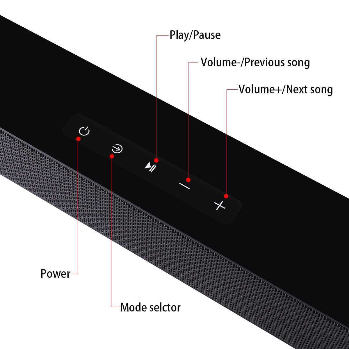 CJC Sound Bars for TV PC Gaming Monitor Sound Bar with Bluetooth 5.0/HDMI ARC/AUX/USB Bass Adjustable Wall Mountable - Exclusive Design