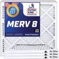 Stylish Filter King 23.5x26x1 Air Filter | 4-PACK | MERV 8 HVAC Pleated A/C Furnace Filters | MADE IN USA | Actual Size: 23.5 x 26 x .75"