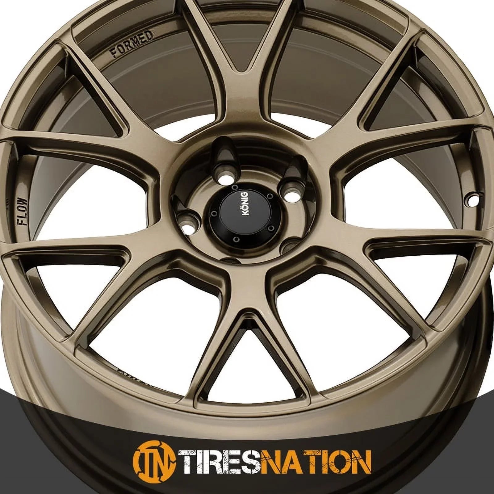 17x8 Konig 56BZ Ampliform Gloss Bronze Wheel 5x100 (40mm) - Exclusive Design