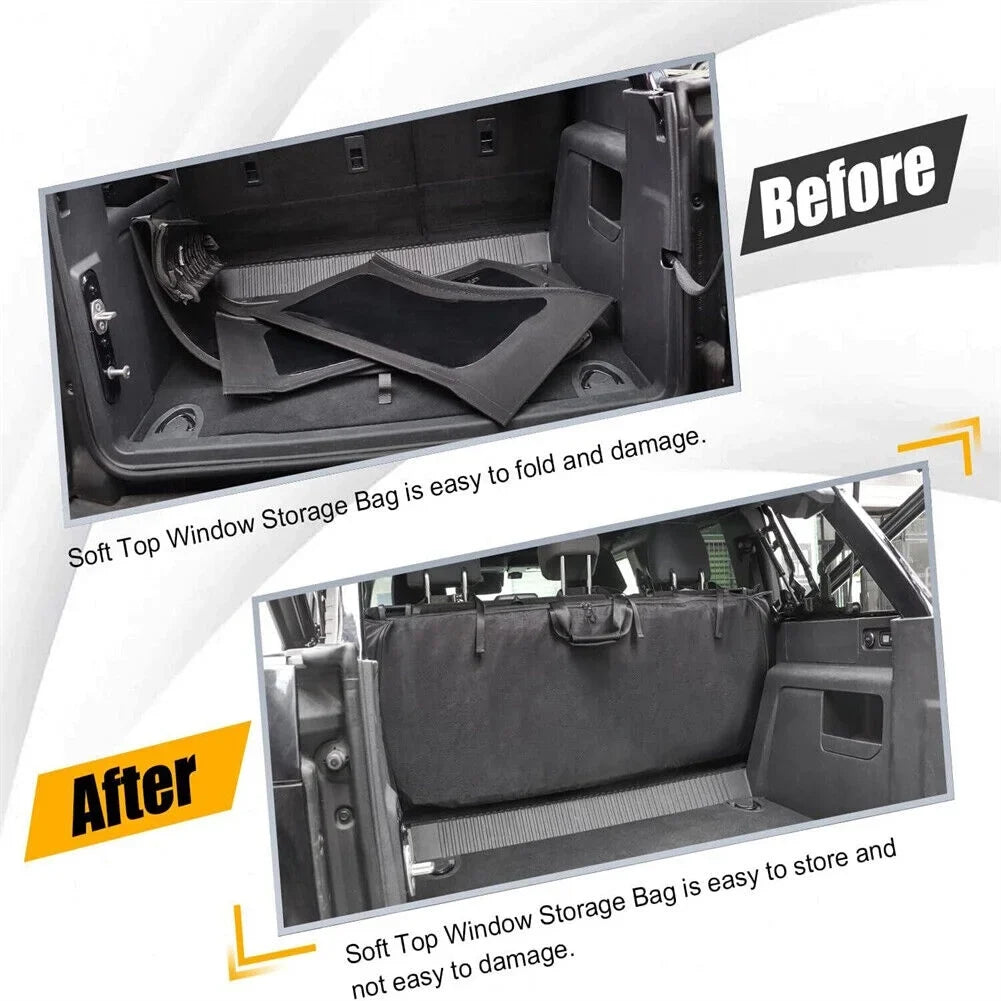 Stylish For Ford Bronco Accessories 2021-2023 4 Door 600D Soft Top Window Storage Bag