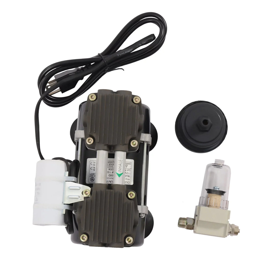 95kpa Industrial Oilless Diaphragm Vacuum Pump Oil Free Vacuum Pump+Air Filter - Exclusive Design