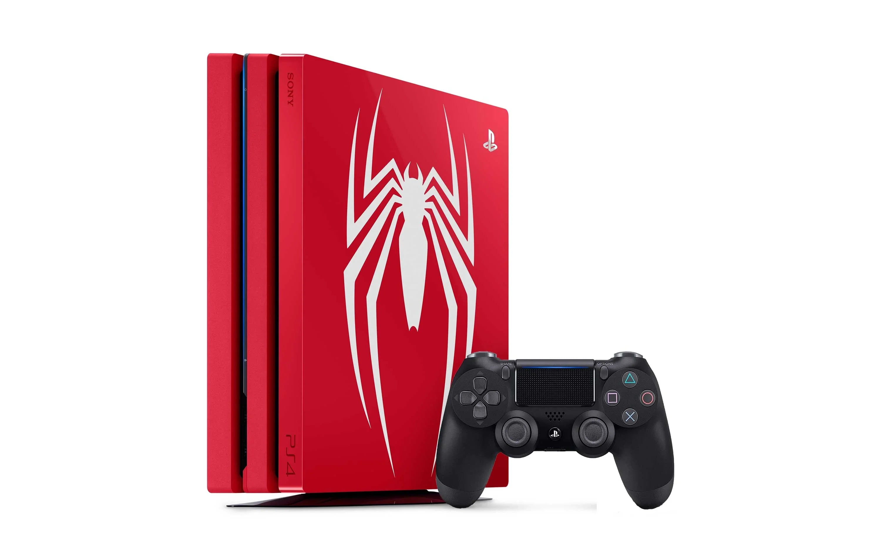 Pre-Owned Sony PlayStation 4 Pro 1TB Gaming Console Spider-Man Limited Edition With HDMI Cable BOLT AXTION