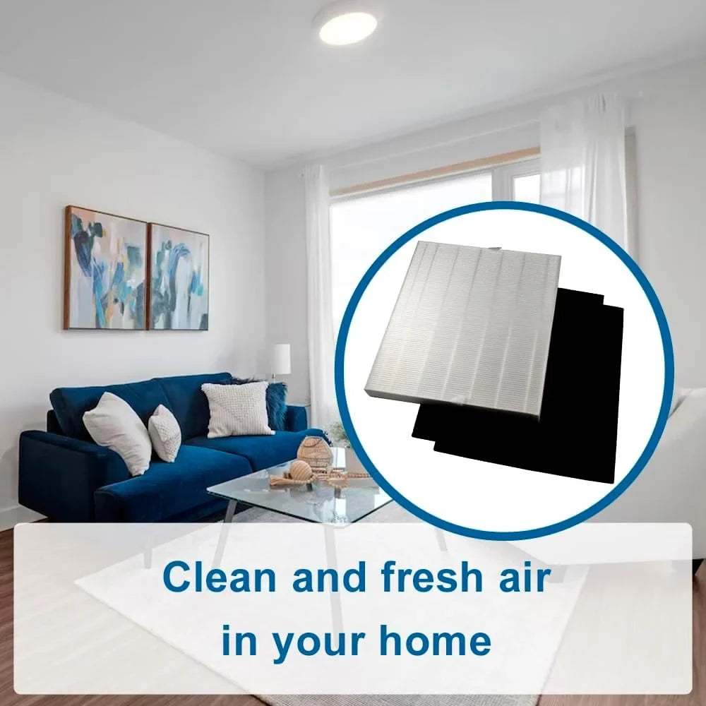 Stylish HQRP AP-1512HH Replacement Filter Compatible with Coway Airmega AP1512HH Mighty, AP-1518R Airmega 200M Air Purifier, Part 3304899, 2 True HEPA Filter + 4 Activated Carbon Pre-Filters