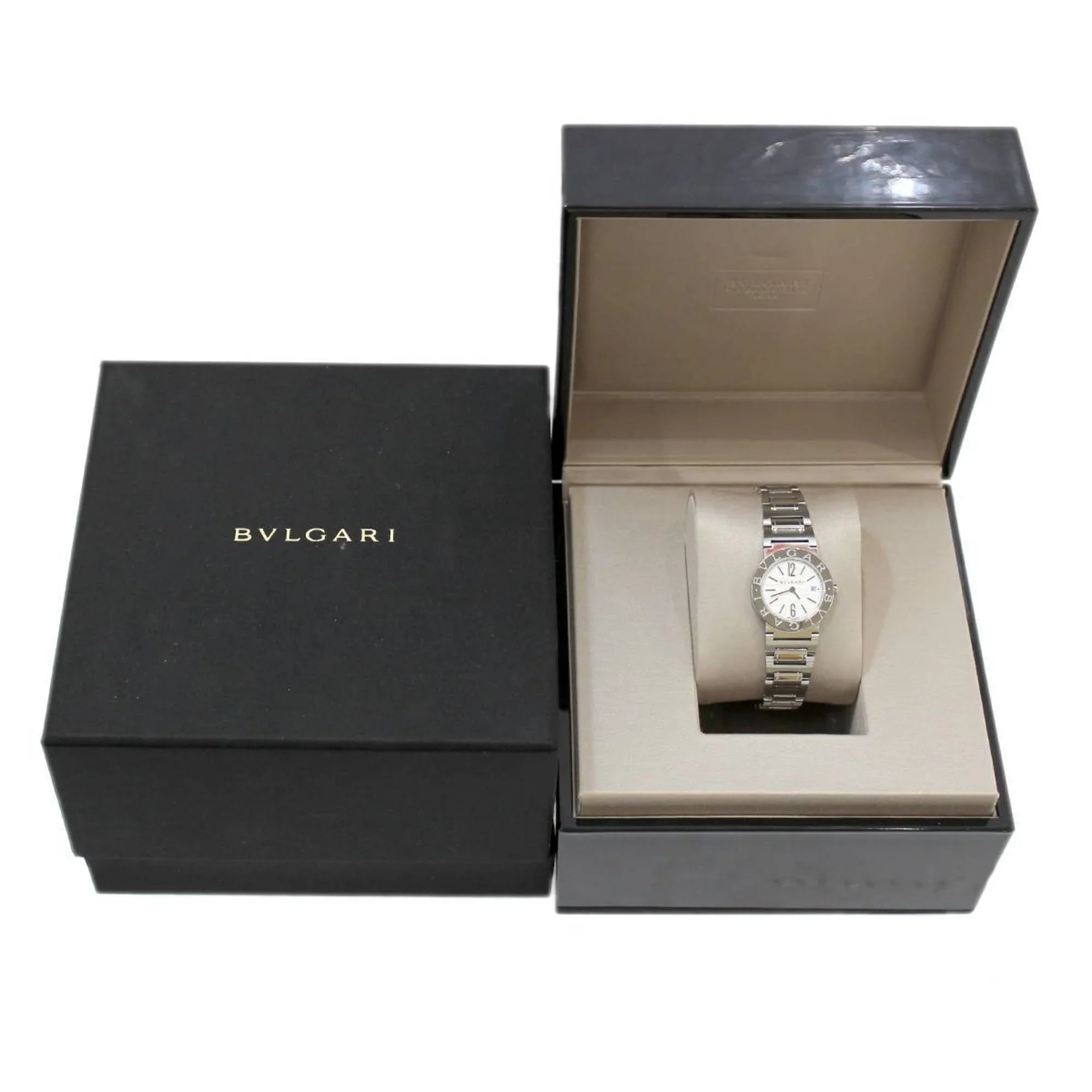 Stylish Pre-Owned BVLGARI Bulgari Bvlgari BB26 quartz watch wristwatch (Good)
