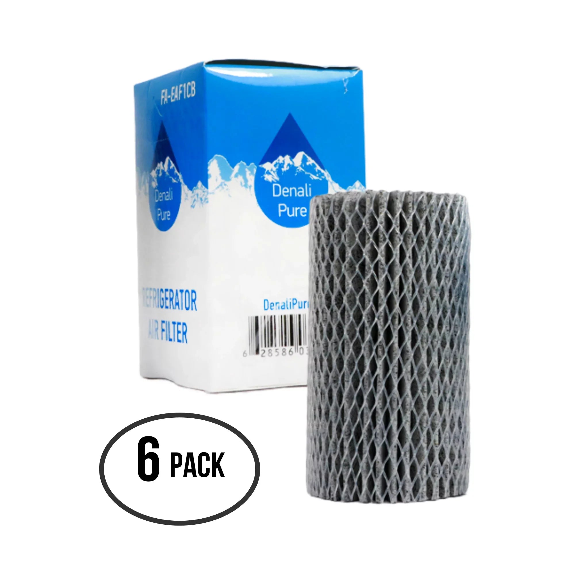 6-Pack Replacement for Frigidaire LCE702AWD2 Refrigerator Air Filter - Compatible with Frigidaire EAF1CB, 46-9917 Fridge Air Filter