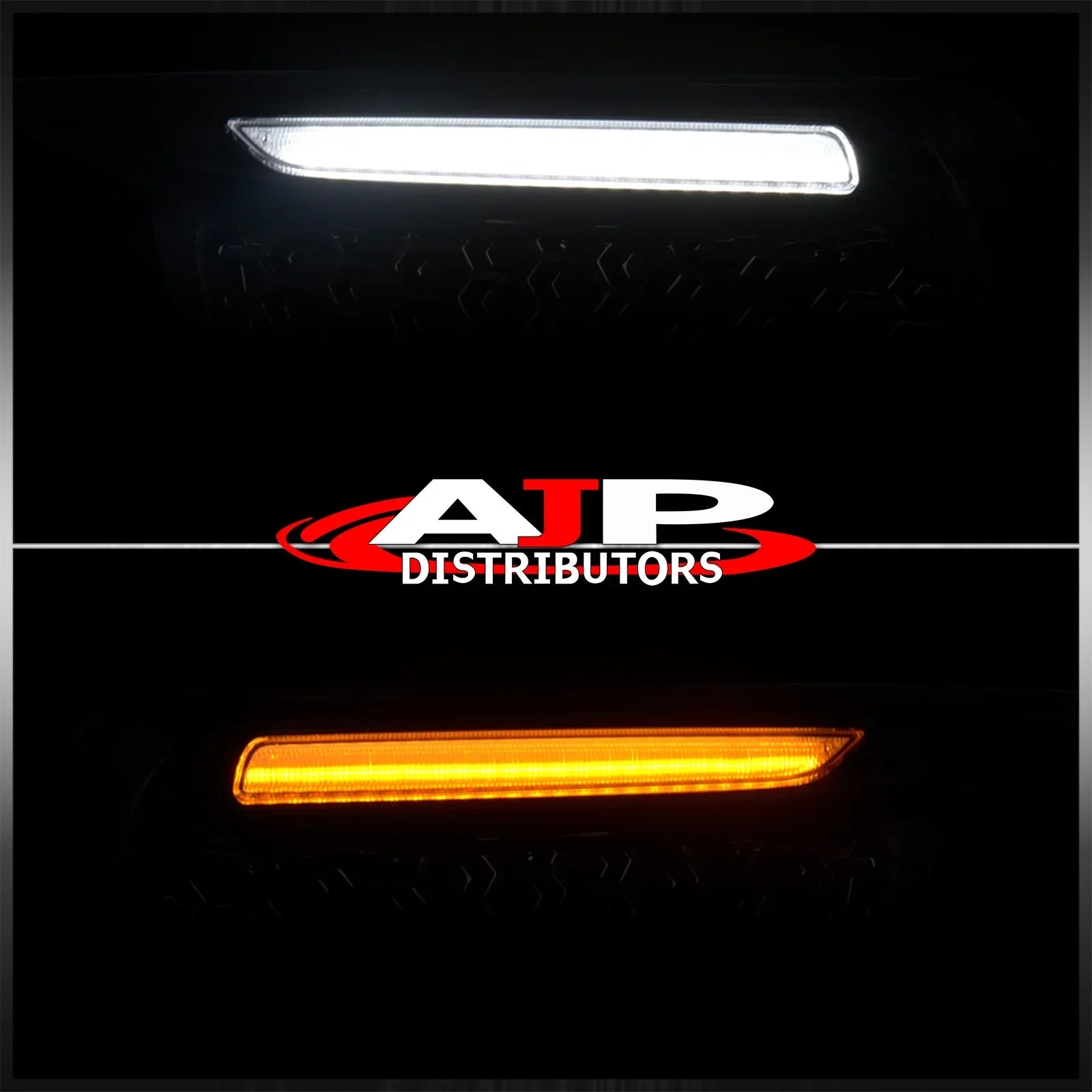 AJP Distributors Amber Sequential Switchback LED DRL Running Indicator Blinker Turn Signal Fog Lamps Lamps Bezel Kit Set Pair Compatible/Replacement For Subaru WRX STI 2018 2019 2020 2021 18 19 20 21