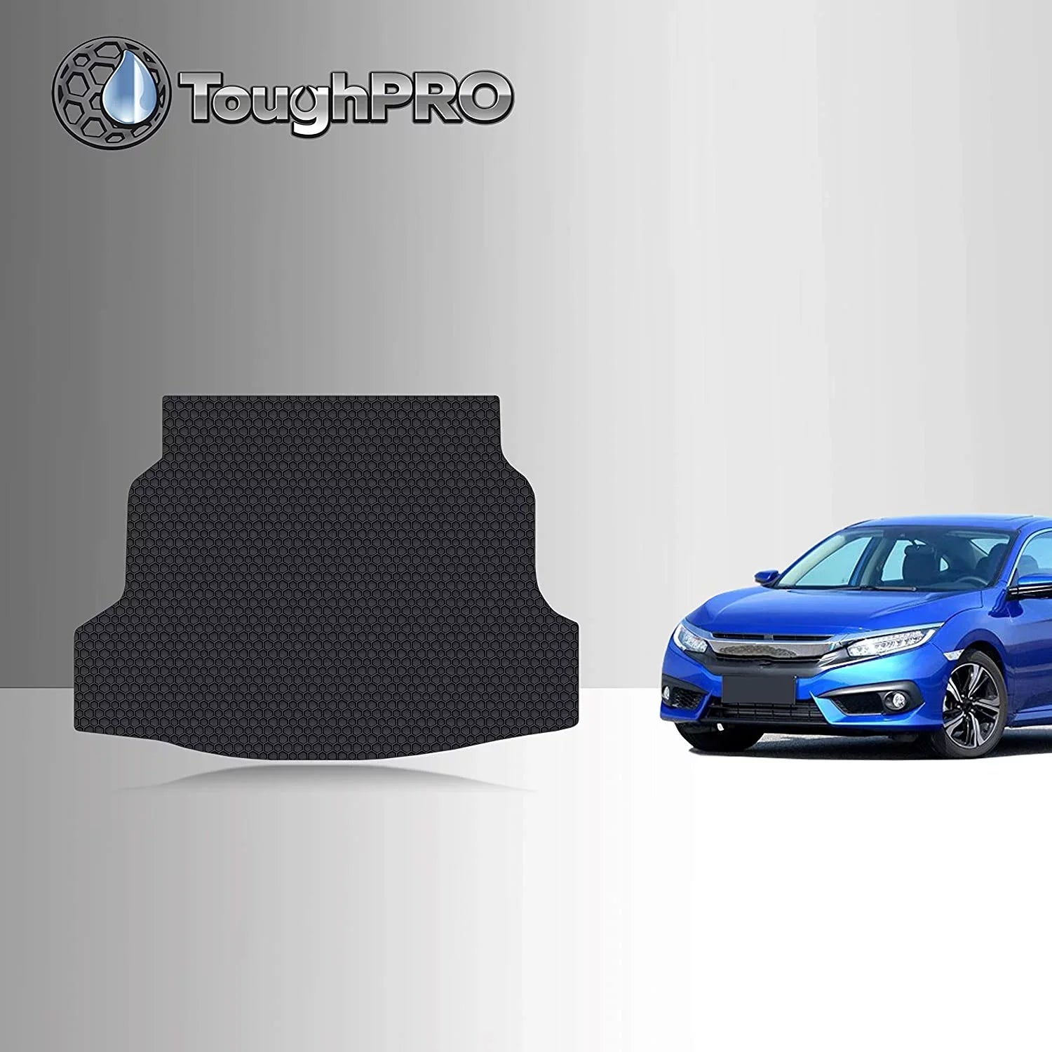 TOUGHPRO Cargo/Trunk Mat Accessories Compatible with Honda Civic Hatchback - Sport Only - All Weather - Heavy Duty - (Made in USA) - 2021