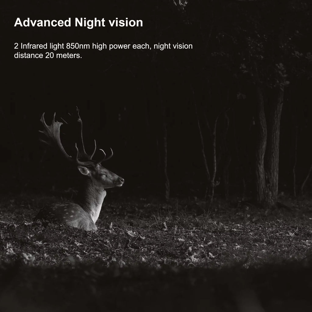 Stylish Rexing H2 20MP 4K Wi-Fi Trail Surveillance Camera for Outdoor, Hunting Cam W/ CMOS Motion Sensor