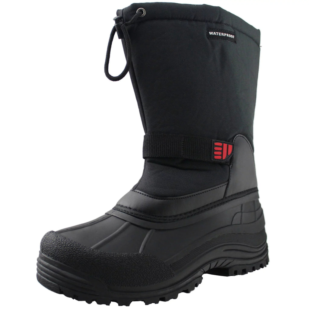 Stylish Tanleewa Men's Winter Boots Waterproof Insulated Snow Boots Anti-Slip Shoe Size 11.5 Adult Male