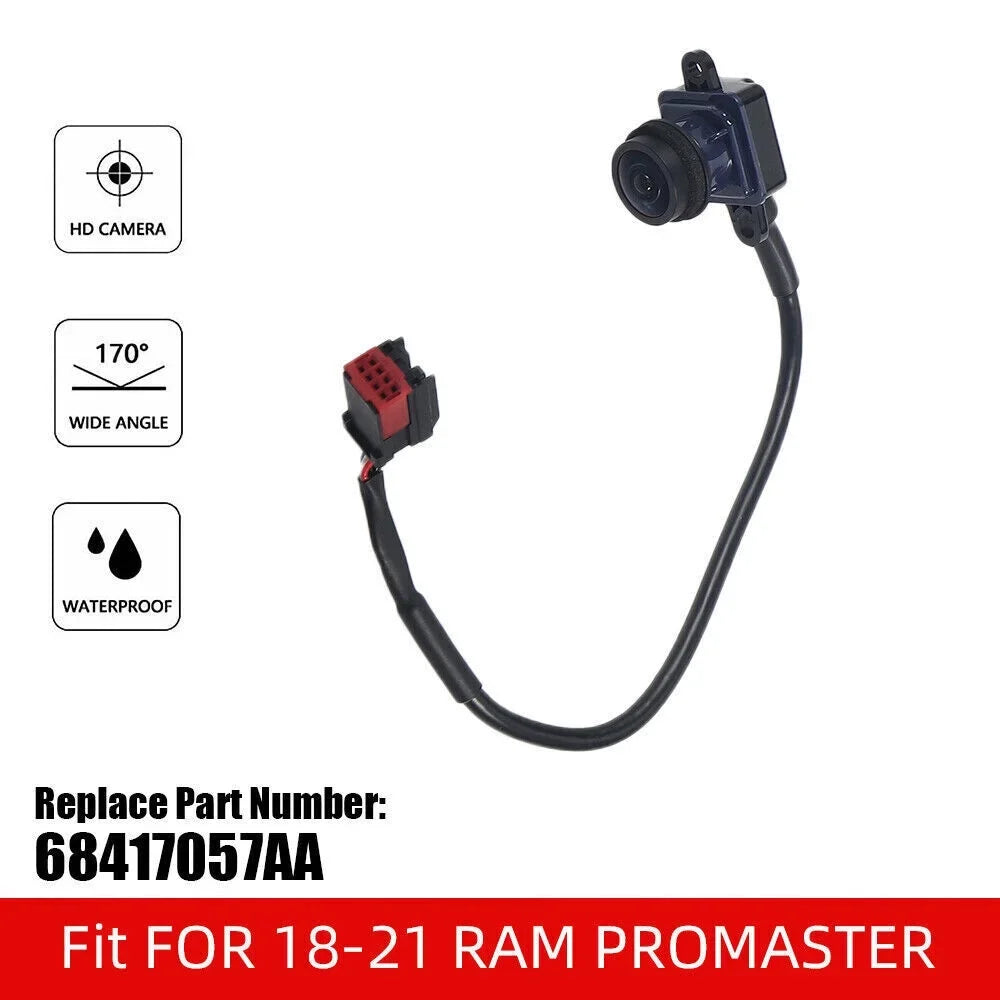 KingFurt OE Rear View Camera 68417057AA for RAM Promaster 1500 2500 3500 2018-2021, Genuine Replacement, 1 Camera - Exclusive Design