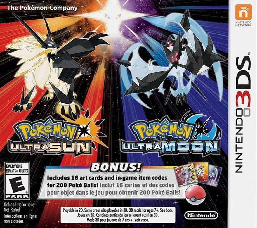 Pokemon Ultra Sun and Ultra Moon Steelbook Dual Pack - Nintendo 3DS - Exclusive Design