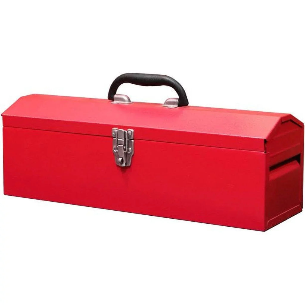 BIG RED 19" Hip Roof Style Portable Steel Tool Box for Storage Organizer,Red,W101TB