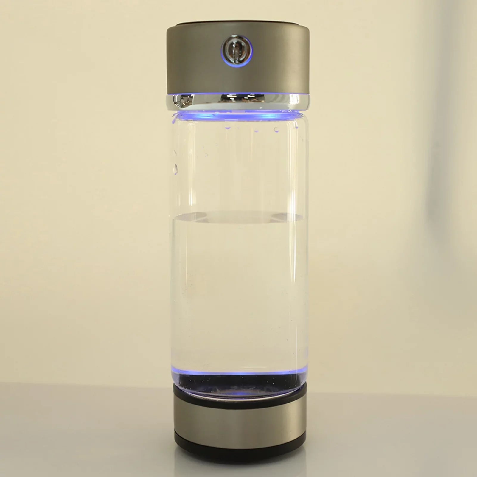 Nikou USB Charging Rich Hydrogen Water Purifier Filter Glass Bottle Anti-Skid Portable Lonizer Cup