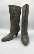 Stylish Pre-Owned Veronica Beard Grey Size 6 Tall Boots