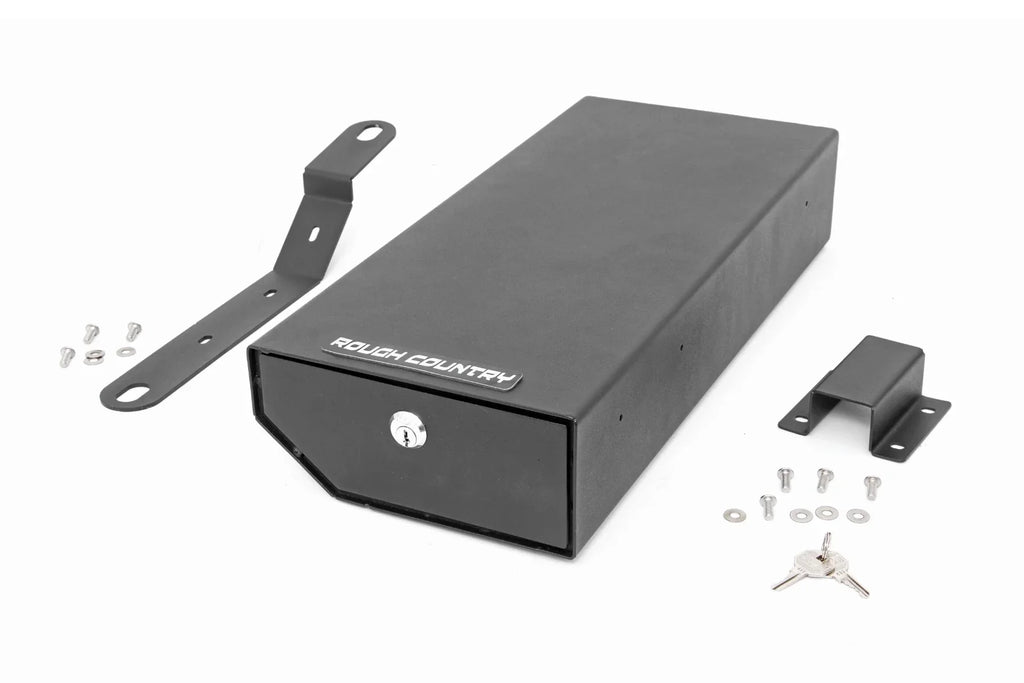 Rough Country Under Seat Lock Box for 2007-2018 Jeep Wrangler JK/JKU - 99035 - Exclusive Design
