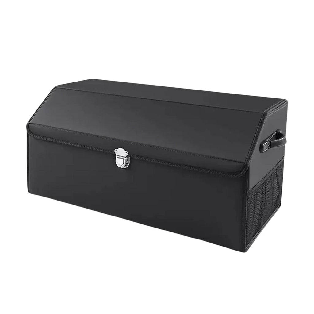Stylish Car Trunk Organizer Dustproof with Handles Foldable Car Storage Box Bin for Cars L