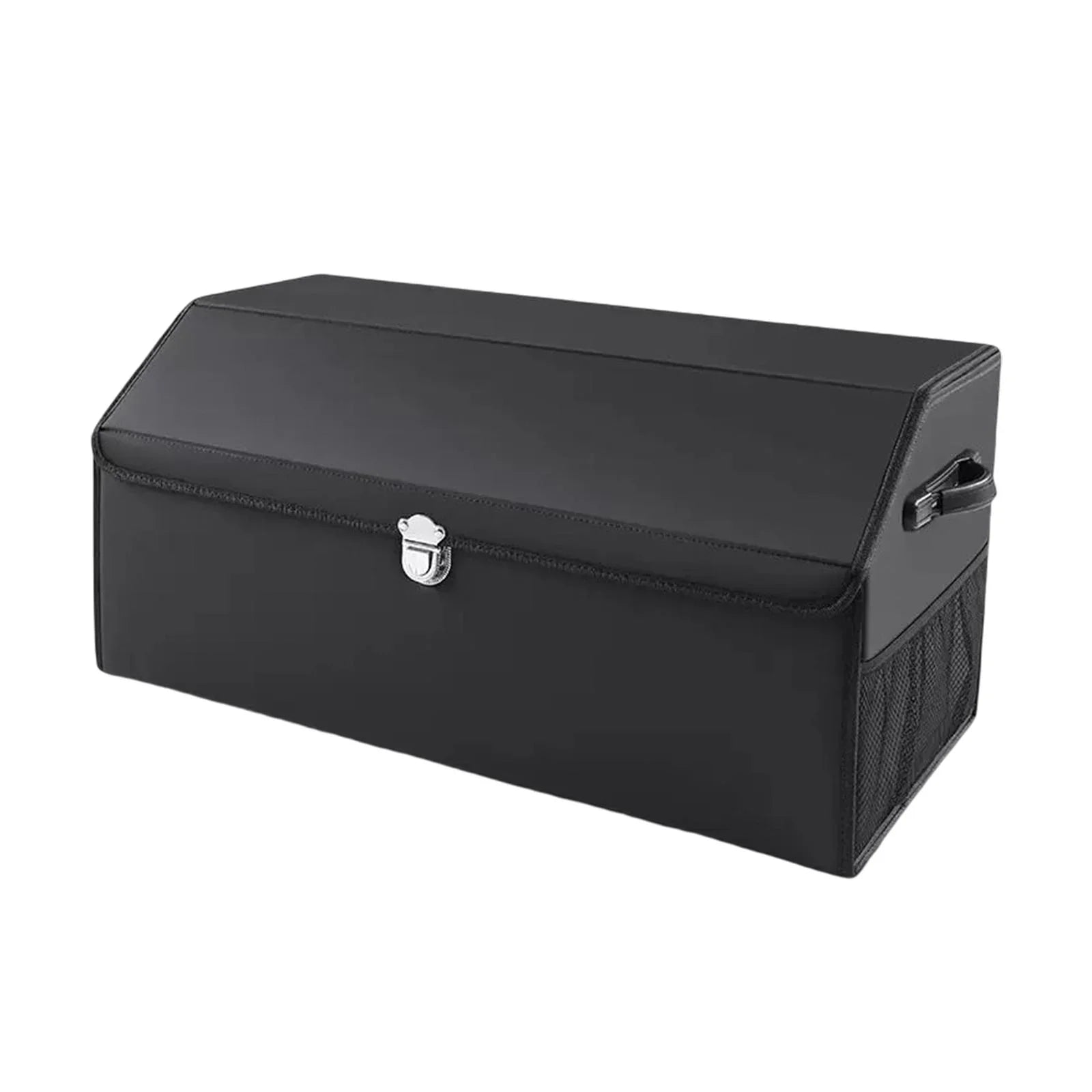 Stylish Car Trunk Organizer Dustproof with Handles Foldable Car Storage Box Bin for Cars L