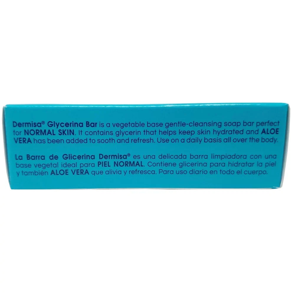 Dermisa Glycerin Bar Soap. Refreshing Fragrance. For Facial Care. 3 oz / 85 G. Pack of 4