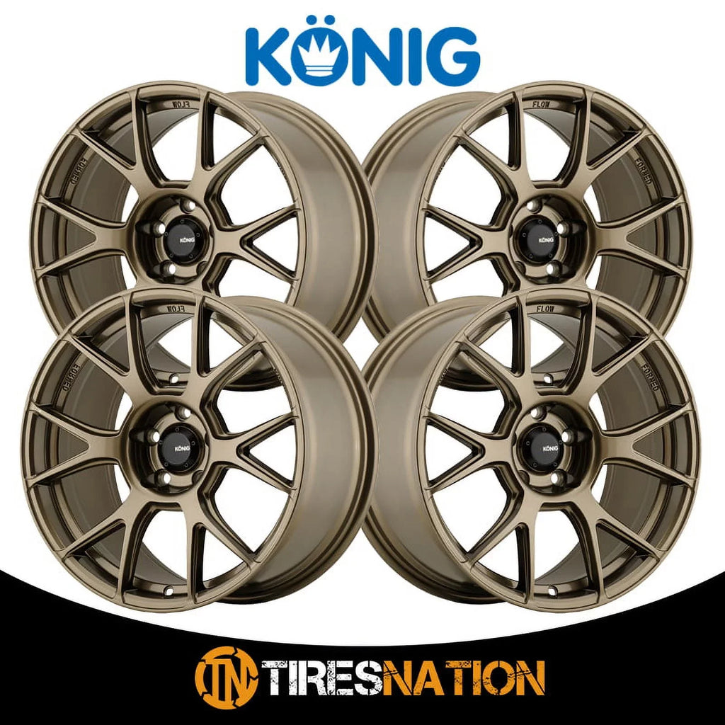 17x8 Konig 56BZ Ampliform Gloss Bronze Wheel 5x100 (40mm) - Exclusive Design