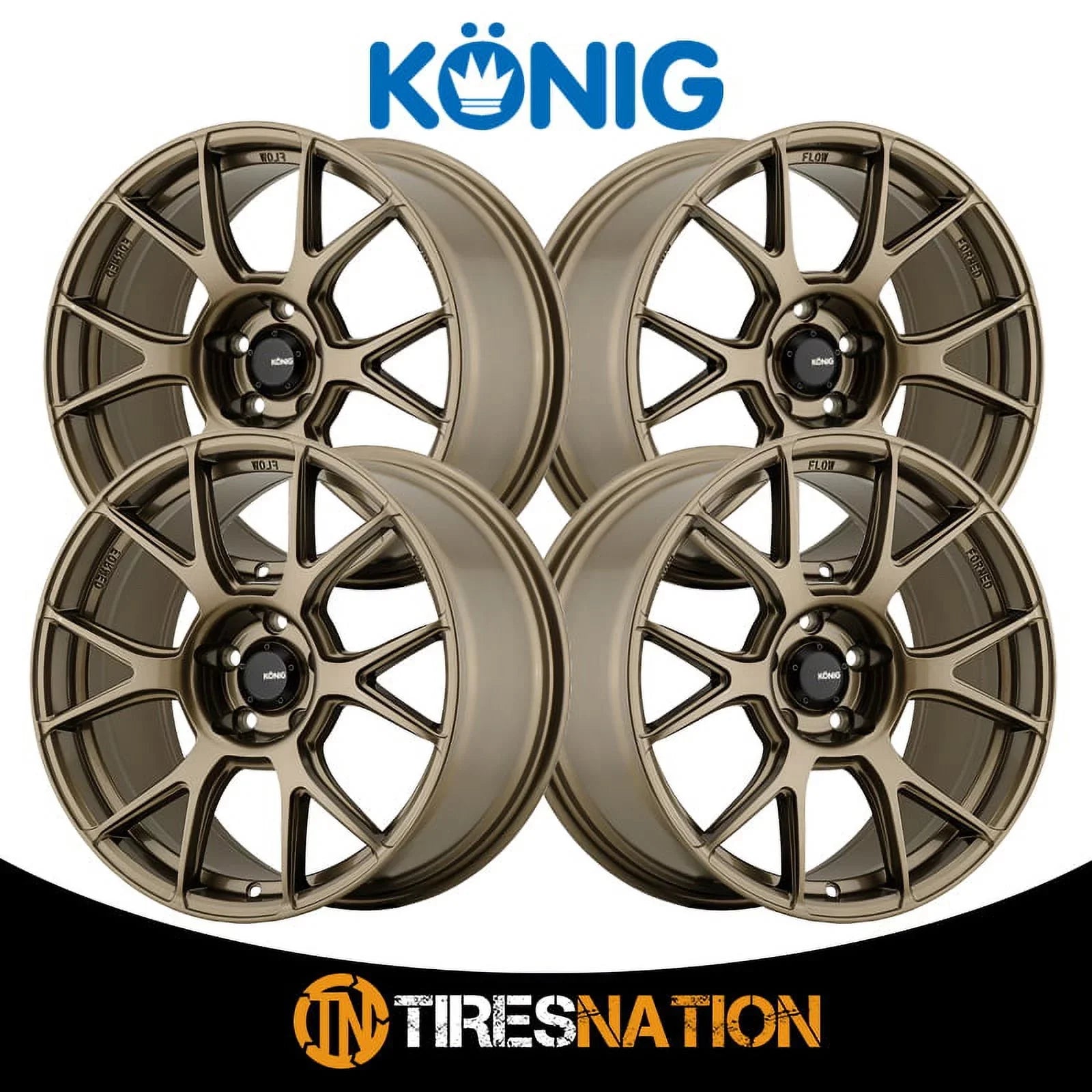 17x8 Konig 56BZ Ampliform Gloss Bronze Wheel 5x100 (40mm) - Exclusive Design