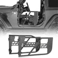 Stylish Hooke Road Fit 2018-2023 Jeep Wrangler JL 2-Door Steel Tubular Half Door Guards Frame Black