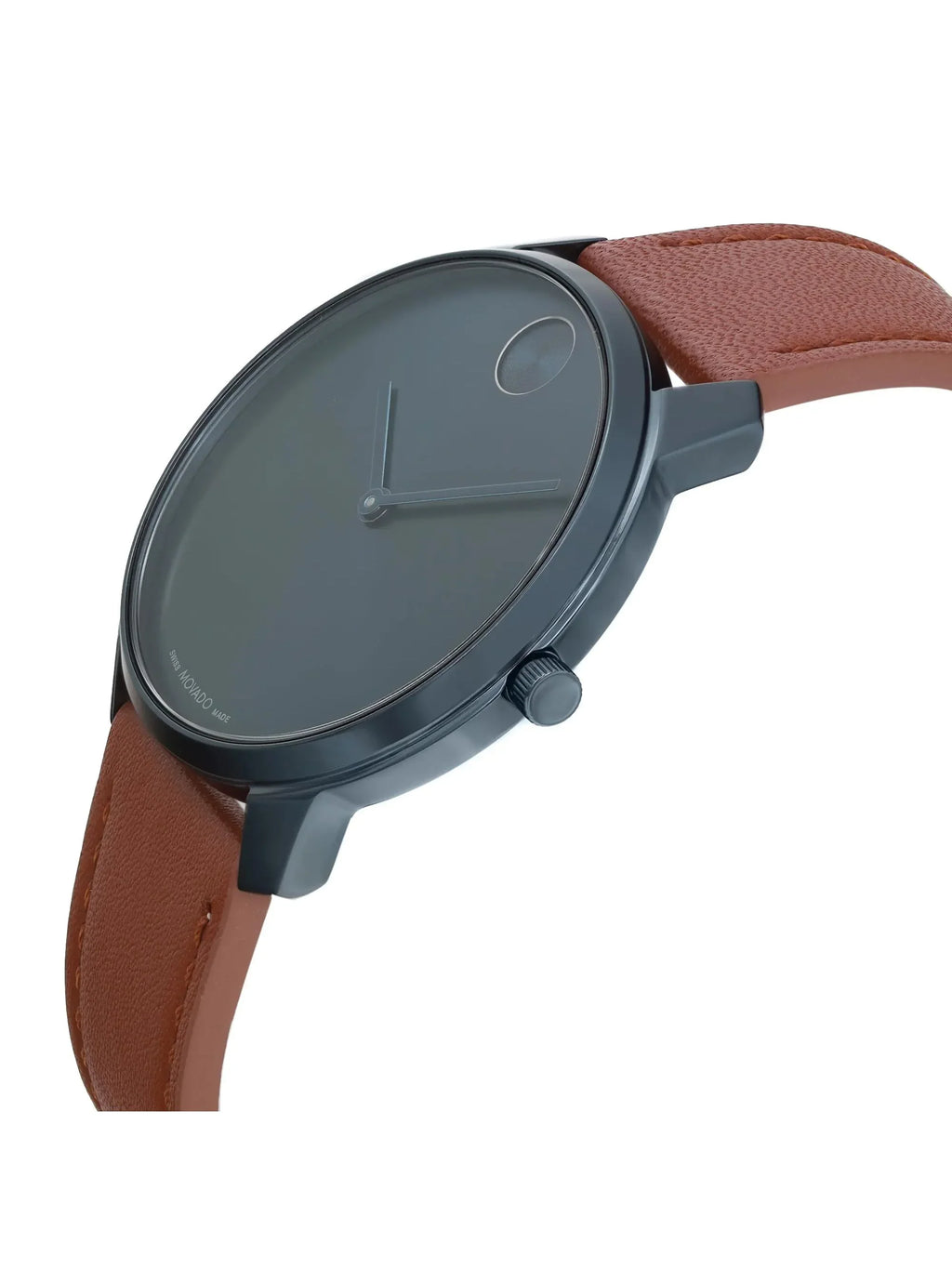 New Movado BOLD Thin 42mm PVD Steel Blue Dial Quartz Men Watch 3600830 - Exclusive Design