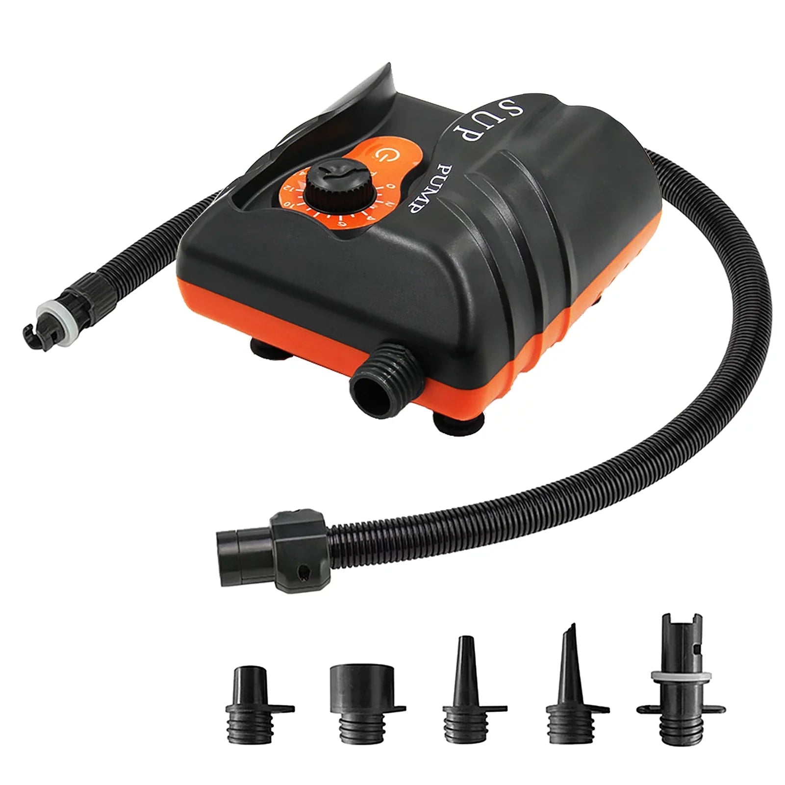 Stylish EasytoUse 16 PSI Electric Air Pump with 6 Nozzles for Inflatables and Boats, Edition