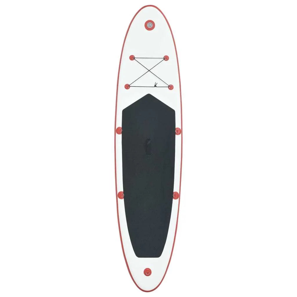 Stand Up Paddle Board Set An Inflatable Surfboard in Captivating Red and White