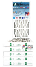 Glasfloss Air Filter 10x30x2 - 2" MERV 10 - (Pack of 6) - Pleated AC or HVAC Air Filter - Furnace Air Filter - Home or Office - Made In The USA. - Exclusive Design