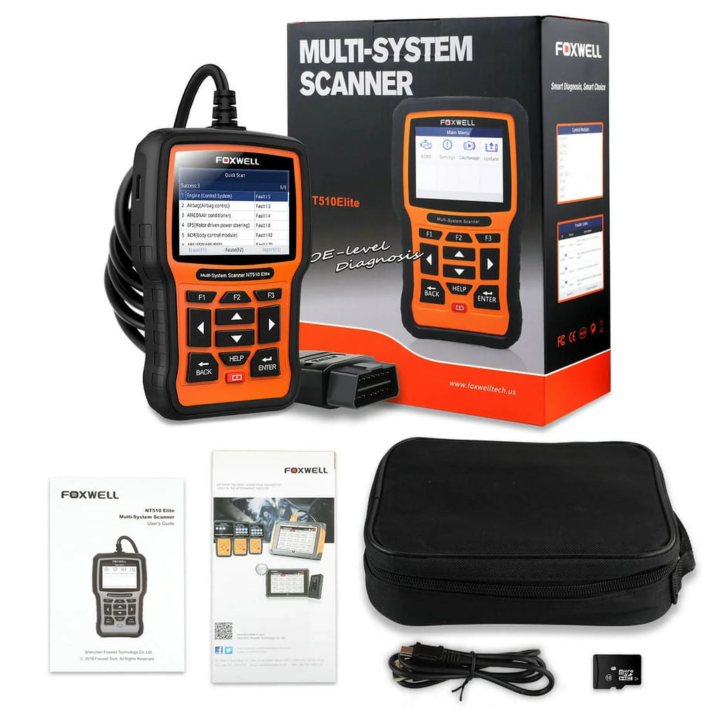 FOXWELL Pofessional All System OBD2 Scanner For Mercedes-benz SAS DPF BRT Multi Reset Bi-Directional Test Auto Car Diagnostic Tool - Exclusive Design
