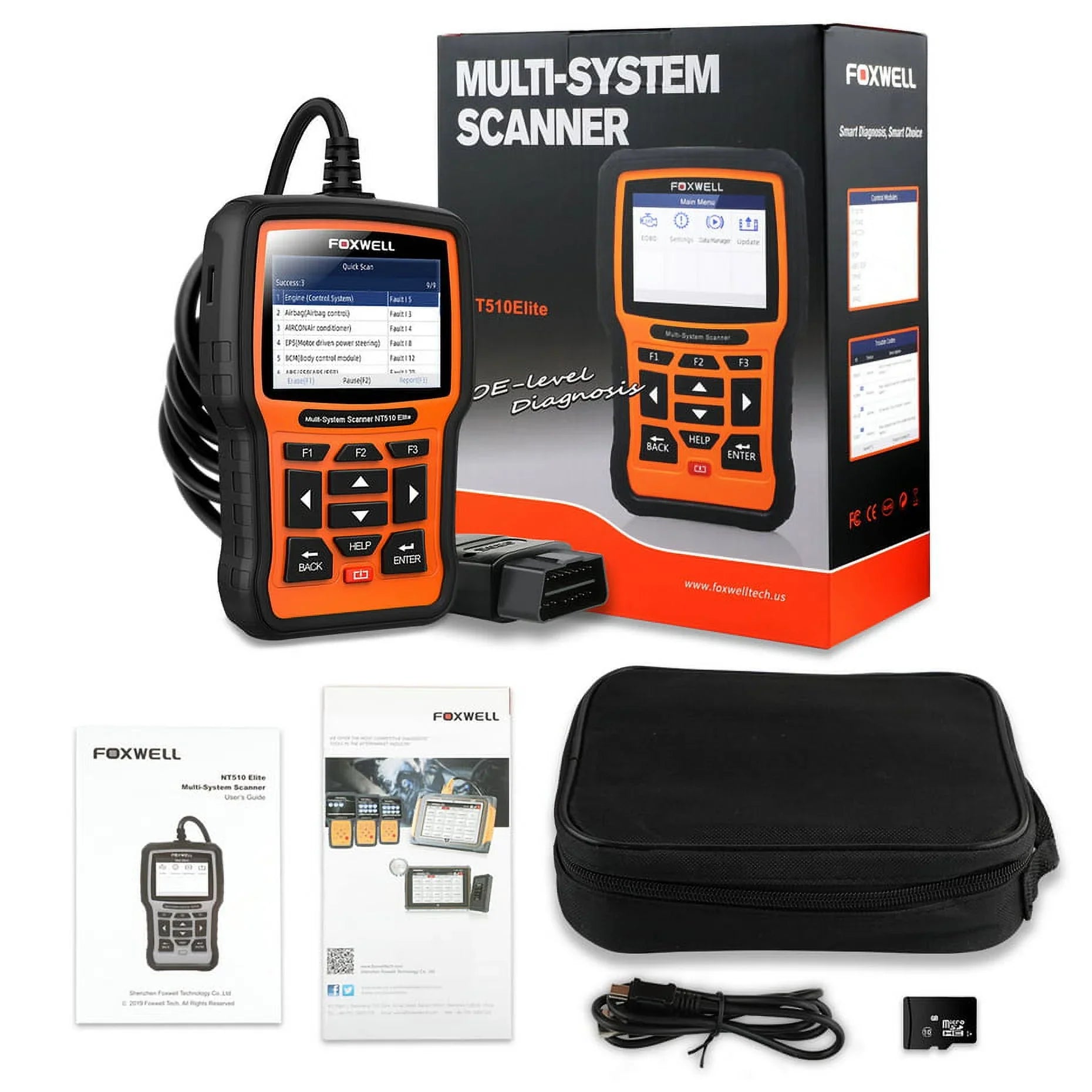 FOXWELL Pofessional All System OBD2 Scanner For Mercedes-benz SAS DPF BRT Multi Reset Bi-Directional Test Auto Car Diagnostic Tool - Exclusive Design