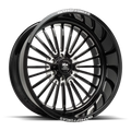 LUXXX HD FORGED LHD PRO 6 WARHOG 24X14 6X139.7 -76ET 125CB GLOSS BLACK MILLED WHEEL - Exclusive Design