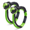Stylish Bubba Rope 176744 Synthetic Shackle Mini Gator-Jaw 1/4" Breaking Strength of 11,000 lb. with Plasma in Green and Black, Ideal for ATV, UTV, Personal Water Craft and Power Sport Equipment â PAIR (2)