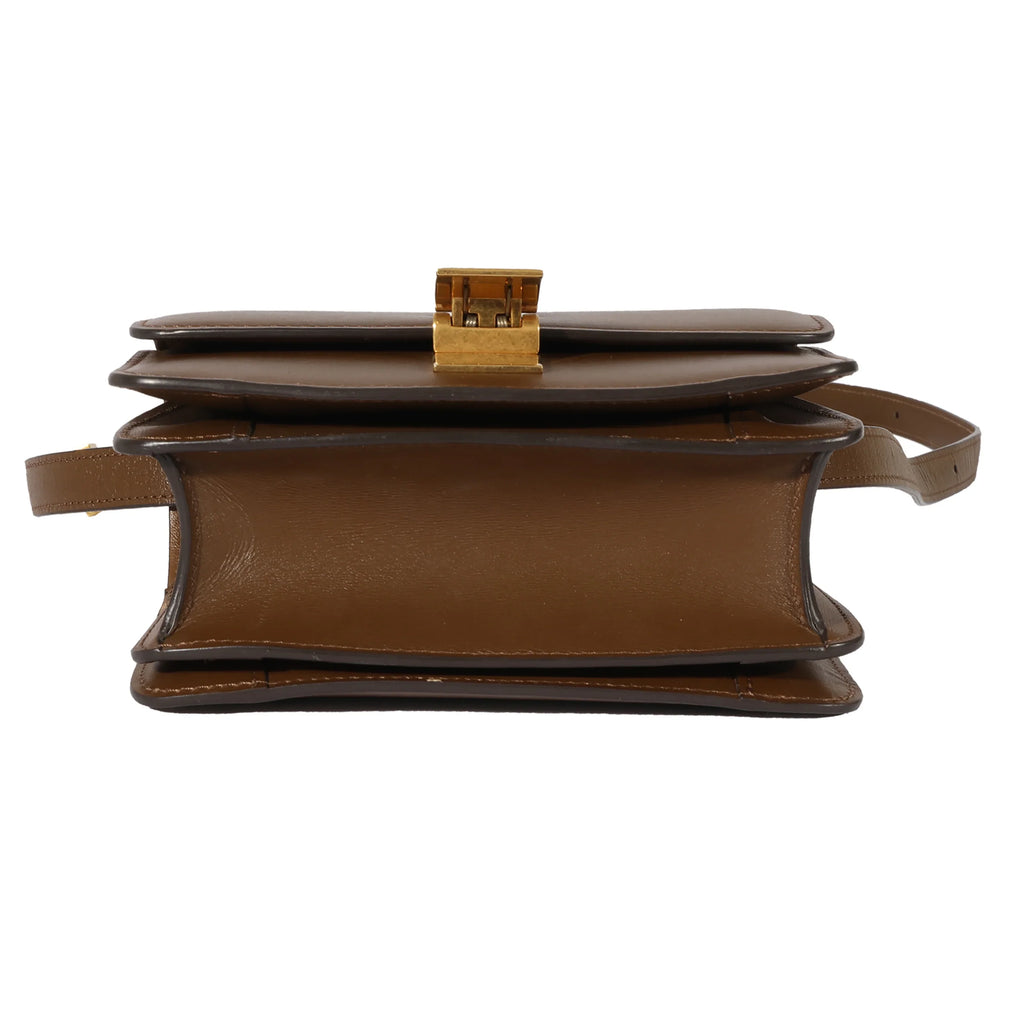 Celine Brown Smooth Leather Small Box Bag Pre-Owned - Exclusive Design