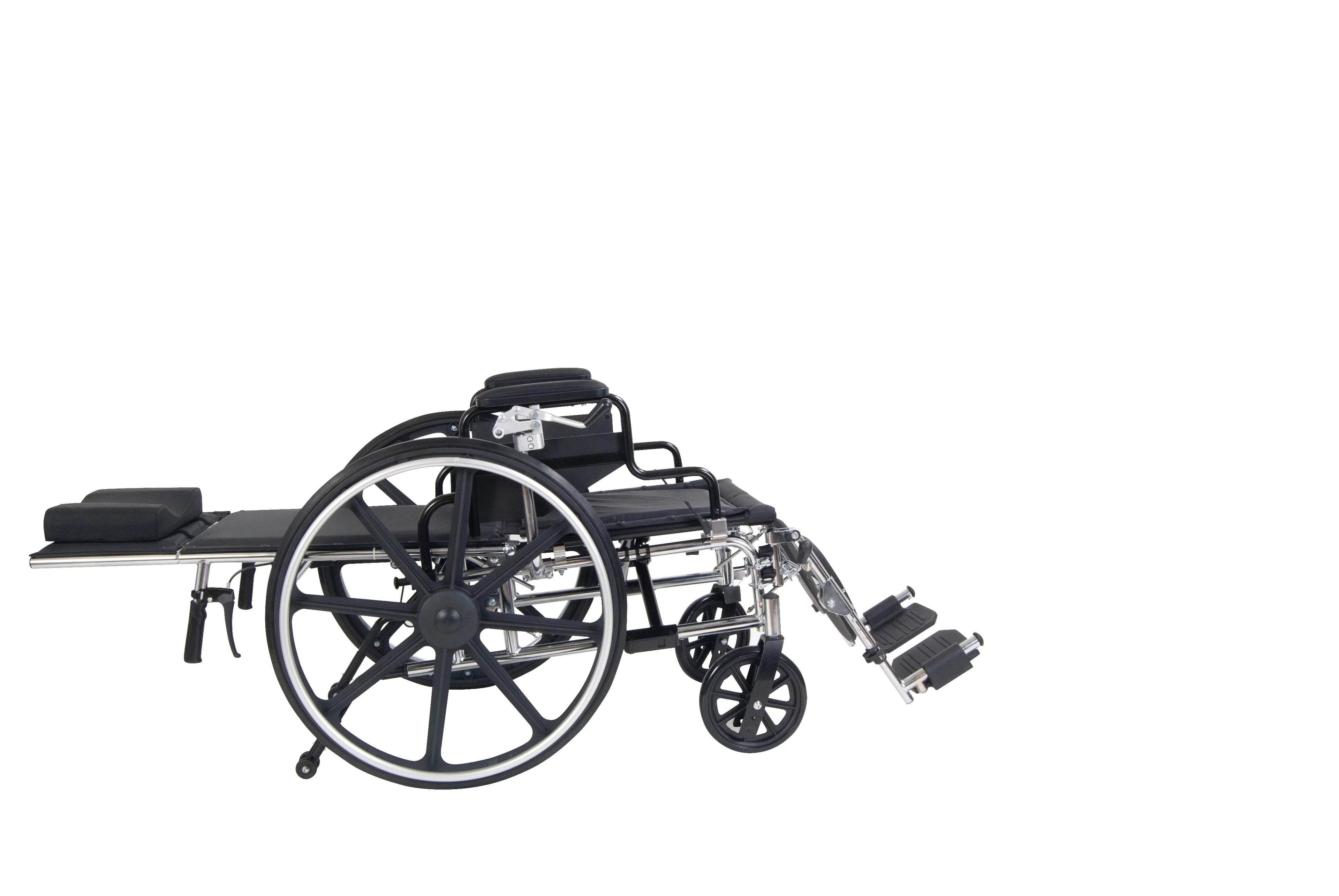 Drive Medical Viper Plus GT Full Reclining Wheelchair, Detachable Desk Arms, 16" Seat