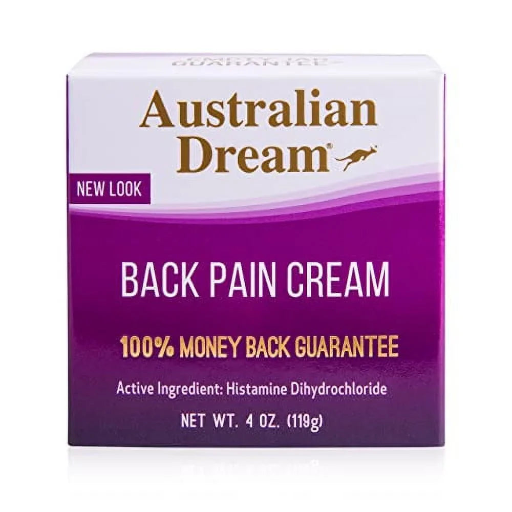 Stylish Australian Dream Back Pain Cream Jar, 4 Oz