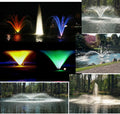 Stylish 1hp Decorative Fountain, 50 foot cord, 120 volt with LED3C11-050 Light Kit