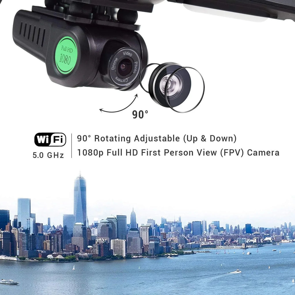 Open Box Contixo F20 RC Remote App Controlled Quadcopter Drone - BLACK/GREEN - Exclusive Design
