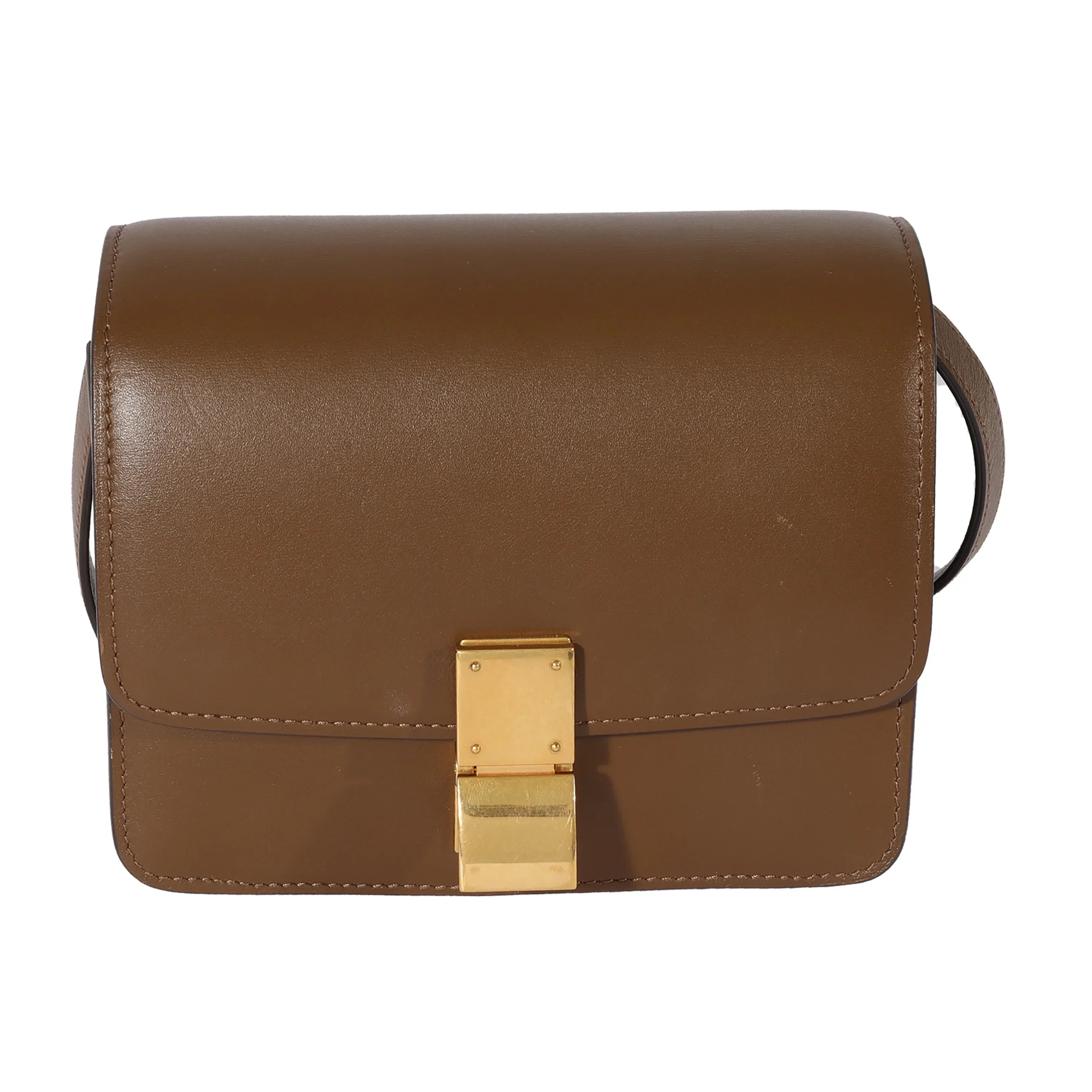 Celine Brown Smooth Leather Small Box Bag Pre-Owned - Exclusive Design