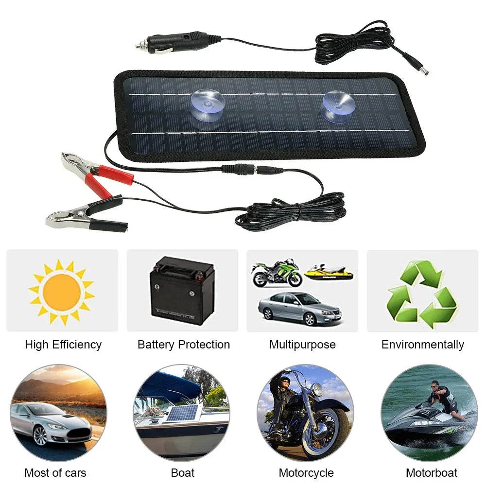 Spirastell Solar Panel, Car Boat PanelCar Panels Rv 12v Solar Panels Boat BatteryCar Boat Battery 4.5w Portable Solar 12v 4.5w Portable Qisuo Solar 12v Buzhi Huiop