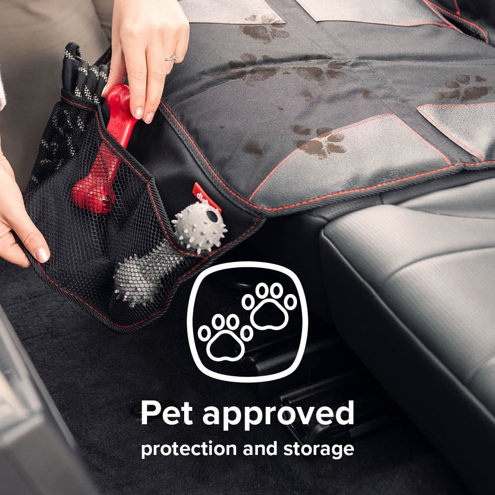 Diono Super Mat 2 Pack Car Seat Protector, Crash Tested, Water Resistant, Black - Exclusive Design