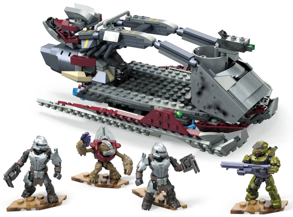 MEGA Halo Skift Intercept Building Kit with Spartan MK VII Action Figure (452 Pieces) - Exclusive Design