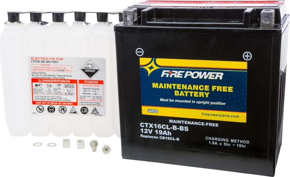 Fire Power Maintenance Free Battery Compatible With Sea-Doo GTX 650 1994-1995
